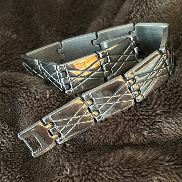 Other - Men's Stainless Steel Geometric Bracelet